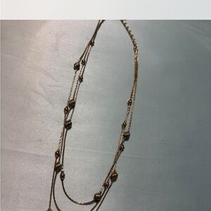 Elegant Gold-Tone Layered Necklace